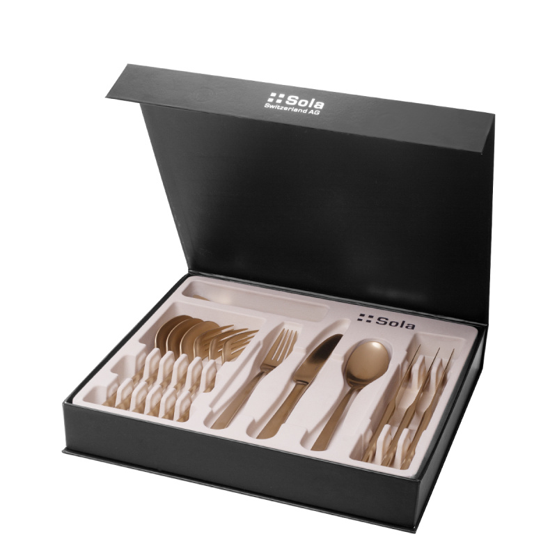 Besteck-Set 16-tlg. – Salamanca PVD Champagne matt