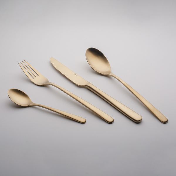 Besteck-Set 16-tlg. – Salamanca PVD Champagne matt