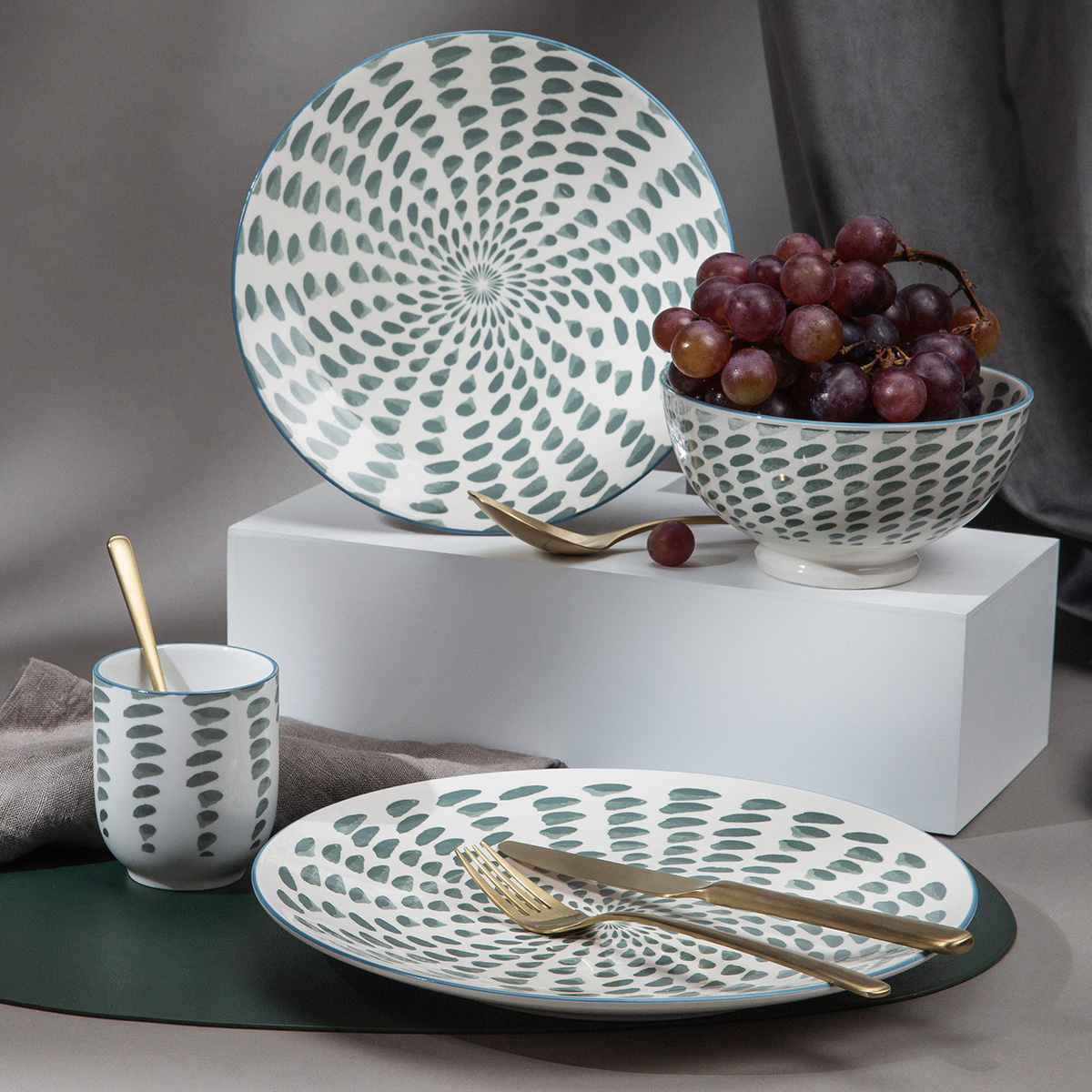 Besteck-Set 16-tlg. – Salamanca PVD Champagne matt