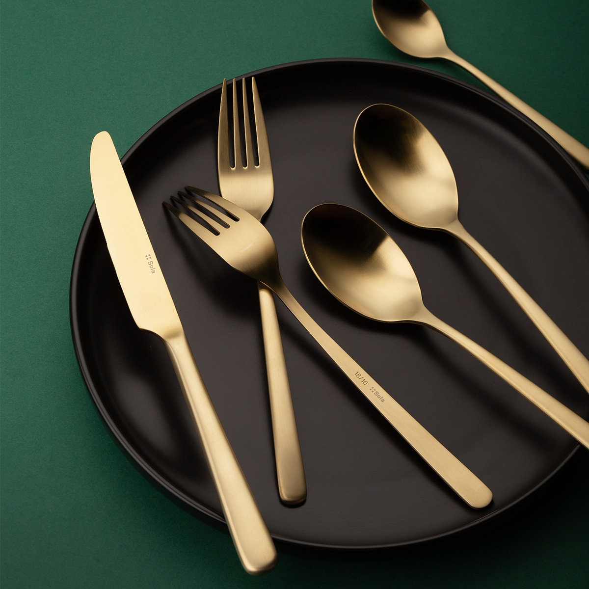 Besteck-Set 16-tlg. – Salamanca PVD Champagne matt