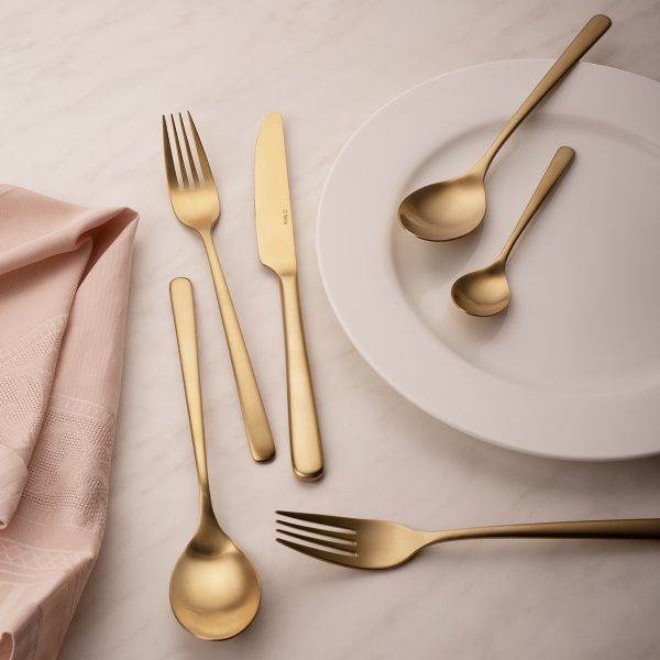 Besteck-Set 16-tlg. – Salamanca PVD Champagne matt