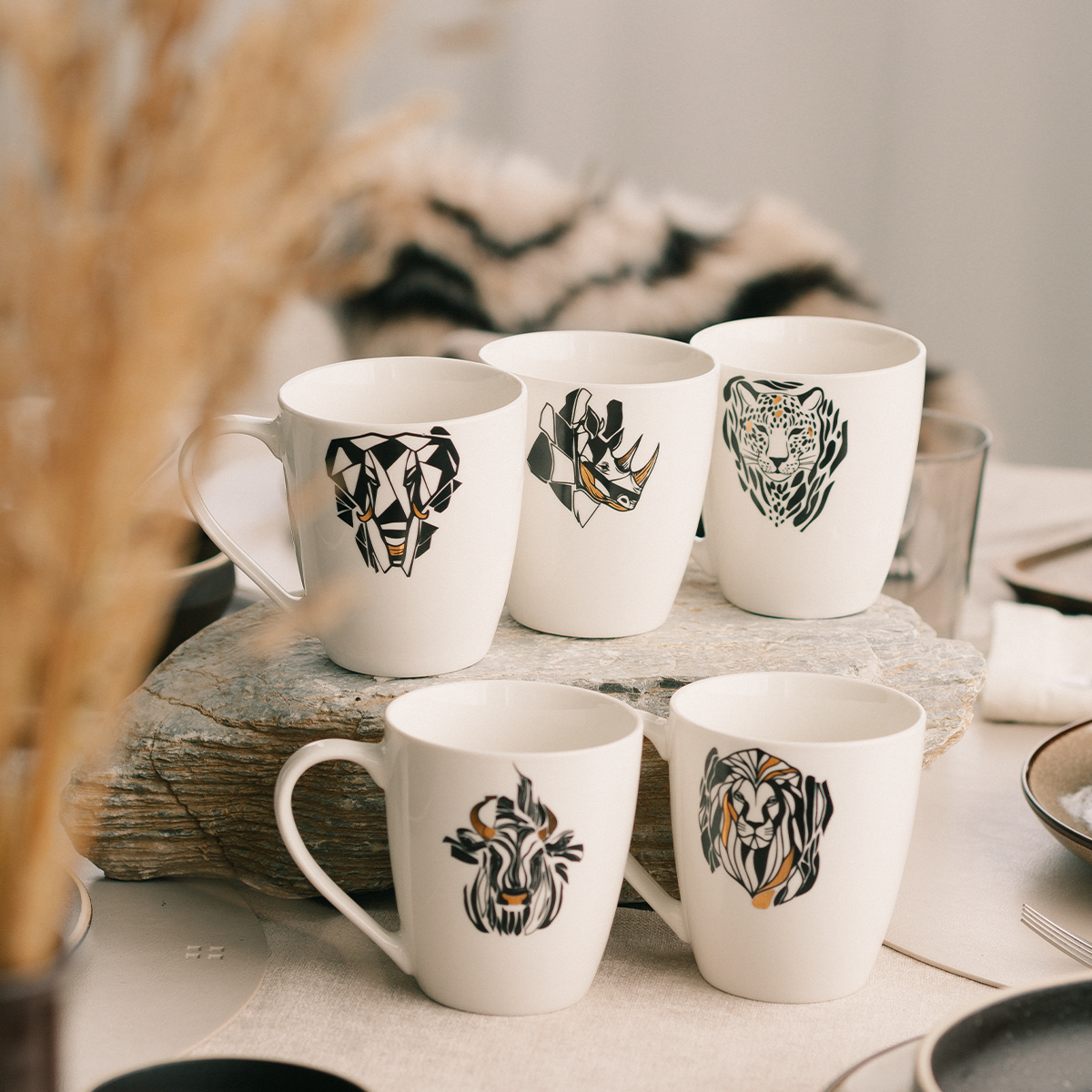Tasse 360 ml Löwe | Flow Solatelier Africa