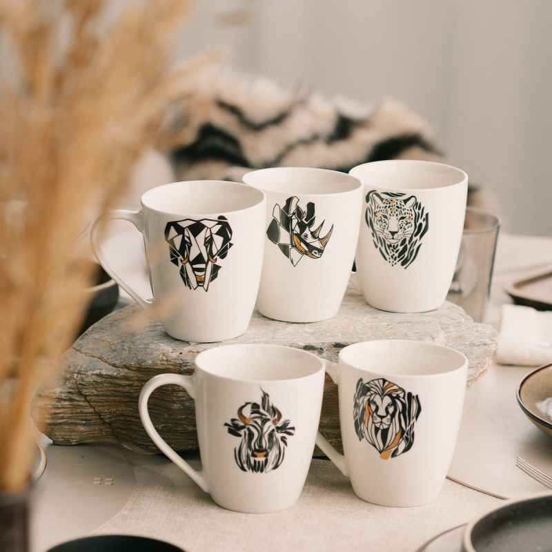 Tasse 360 ml Leopard | Flow Solatelier Africa
