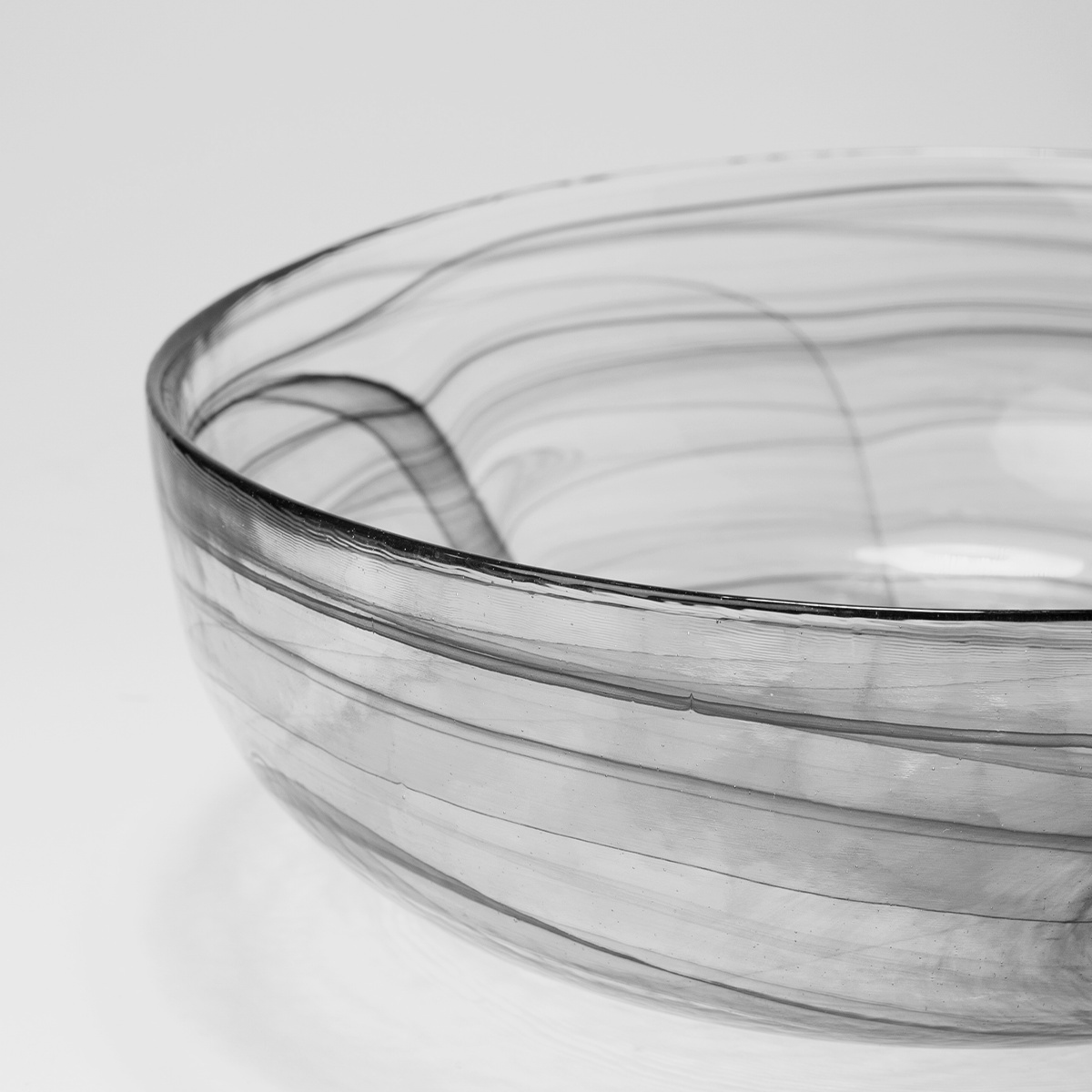 Schale schwarz 21 cm - Elements Glass