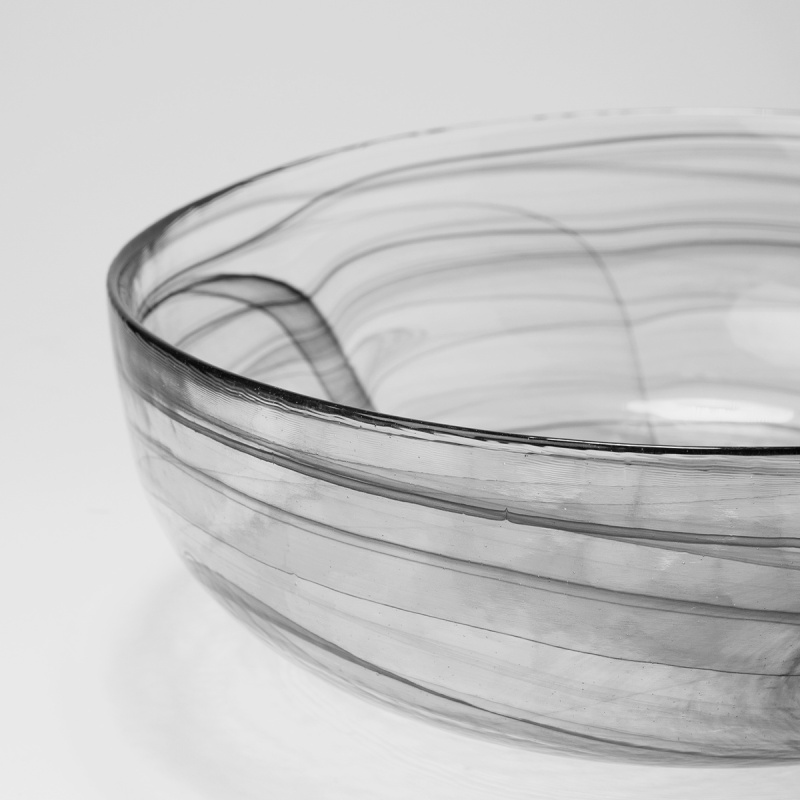 Schale schwarz 21 cm - Elements Glass