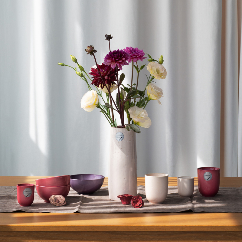 Vase 23 cm | Gaya Solatelier Rose Crystal