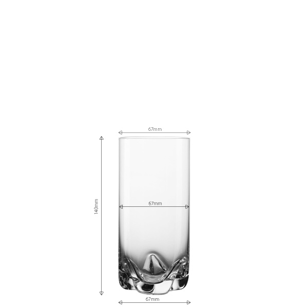 Tumbler Gläser 350 ml 4er Set - Anno Glas Lunasol META Glass