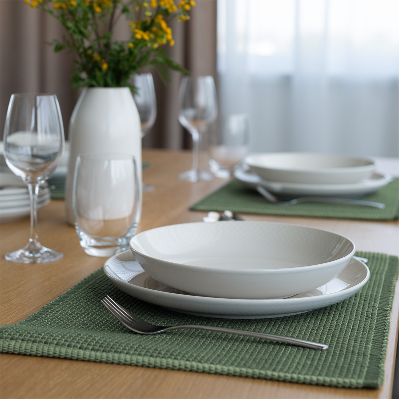 Antikes grünes Platzset 33 x 49 cm – Elements Ambiente