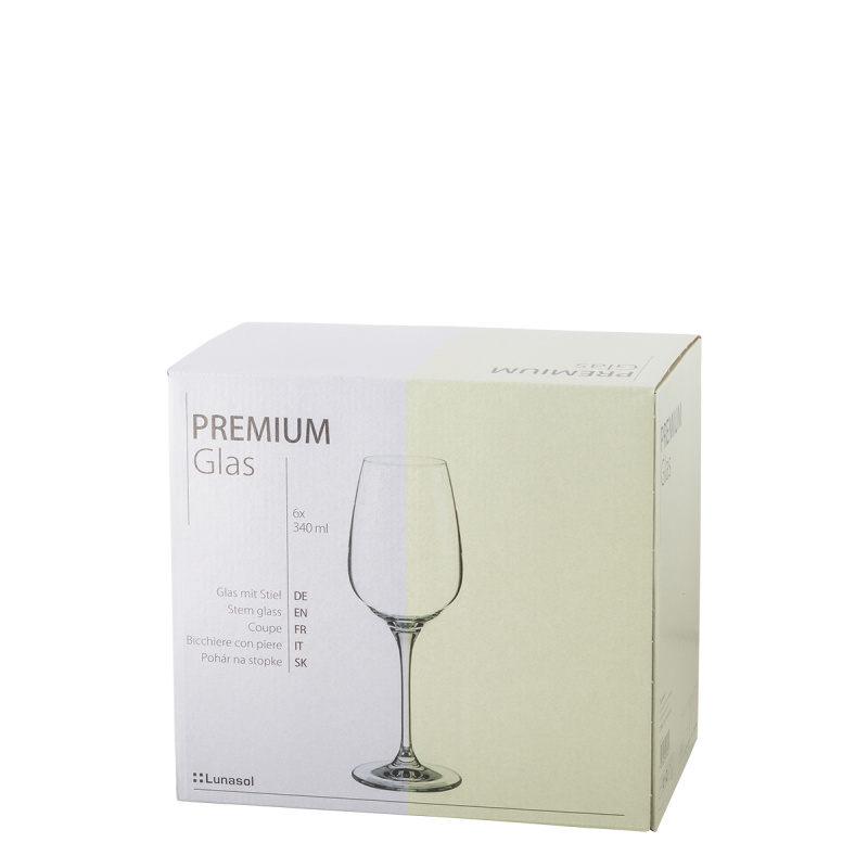 Sauvignon blanc Gläser 340 ml Set 6 Stk. - Premium Glas Crystal