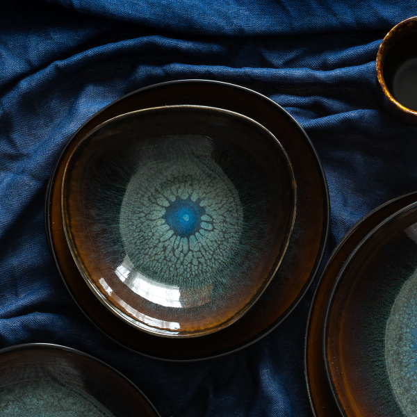 Schalenset 4-tlg. | Elements Amber Eye Organic