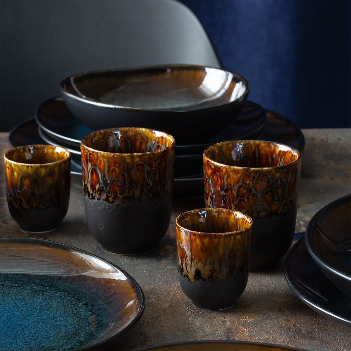 Tasse ohne Henkel 80 ml | Gaya Atelier Amber