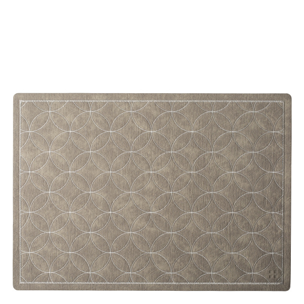 Platzset Stitch taupe 45×32 cm | Elements Ambiente