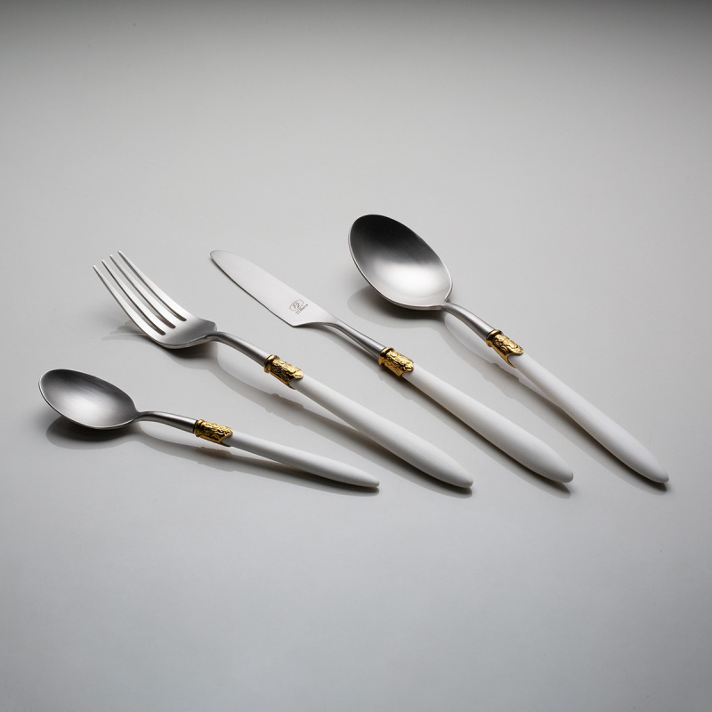 Besteckset 16-tlg. – GAYA Exeter Stiel weiss
