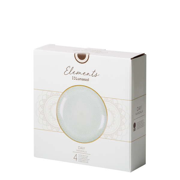 Dessertteller Coupe 20 cm 4er-Set - Elements Day Mandala