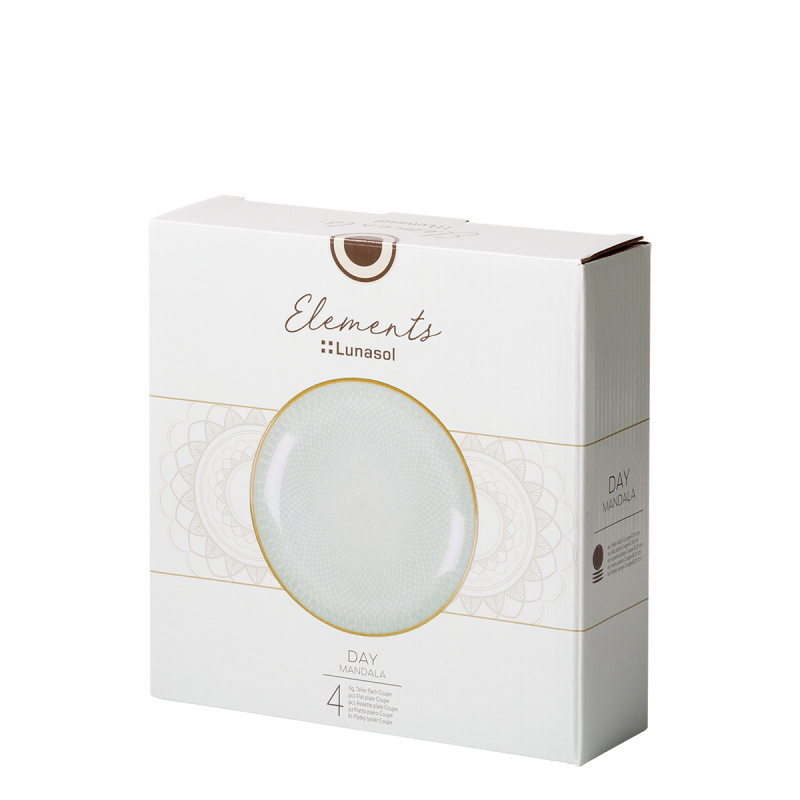 Dessertteller Coupe 20 cm 4er-Set - Elements Day Mandala