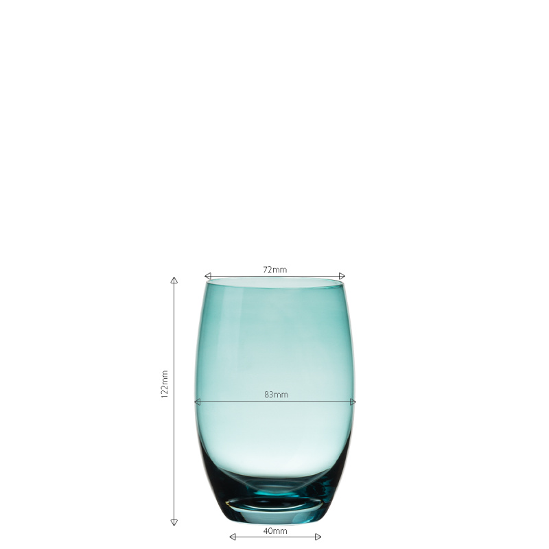 Tumbler Gläser türkis 460 ml 6 Stk. - Optima Glas Lunasol