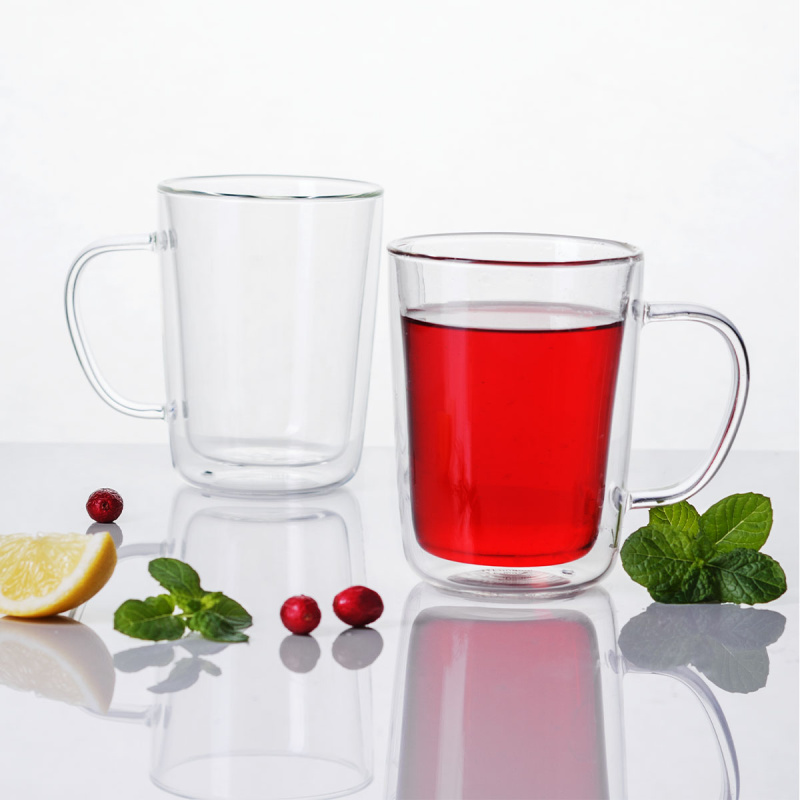 Tasse BASIC Glas Double Wall 300 ml - 4er-Set