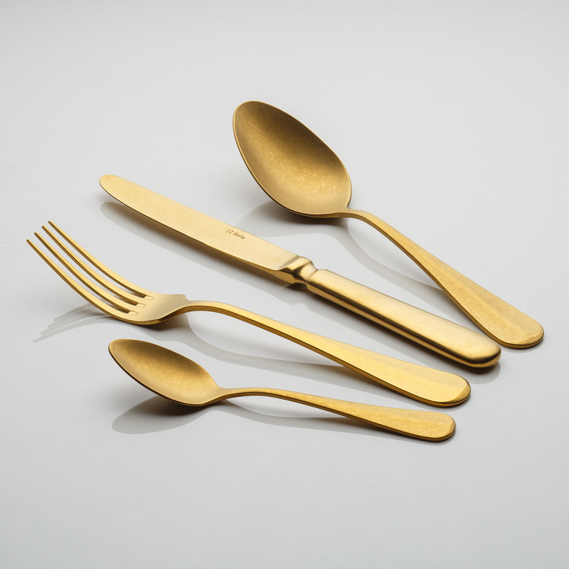 Besteck-Set 24-tlg. - Baguette Vintage PVD Gold