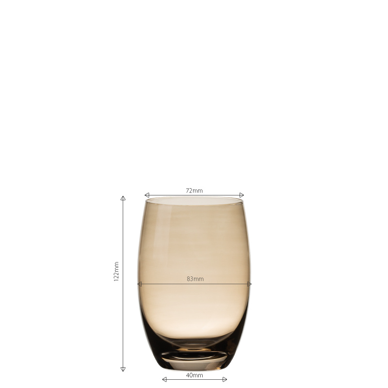 Gläser Tumbler taupe 460 ml 6 Stk. - Optima Glas Lunasol