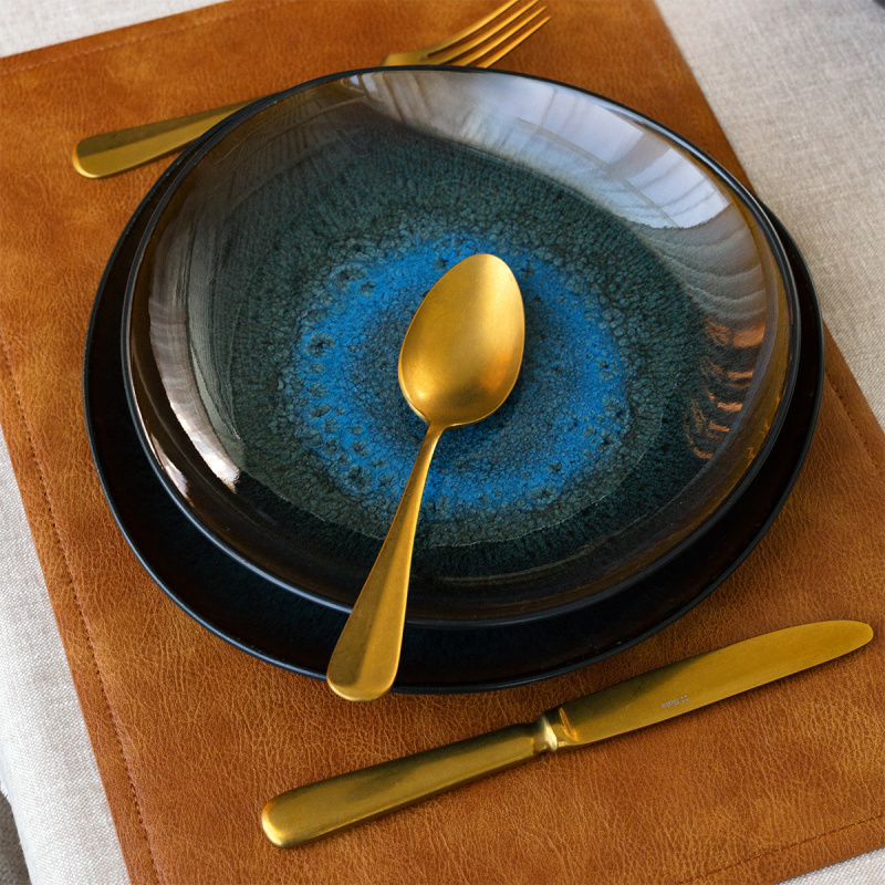 Tellerset 12-tlg. | Elements Amber Eye Organic