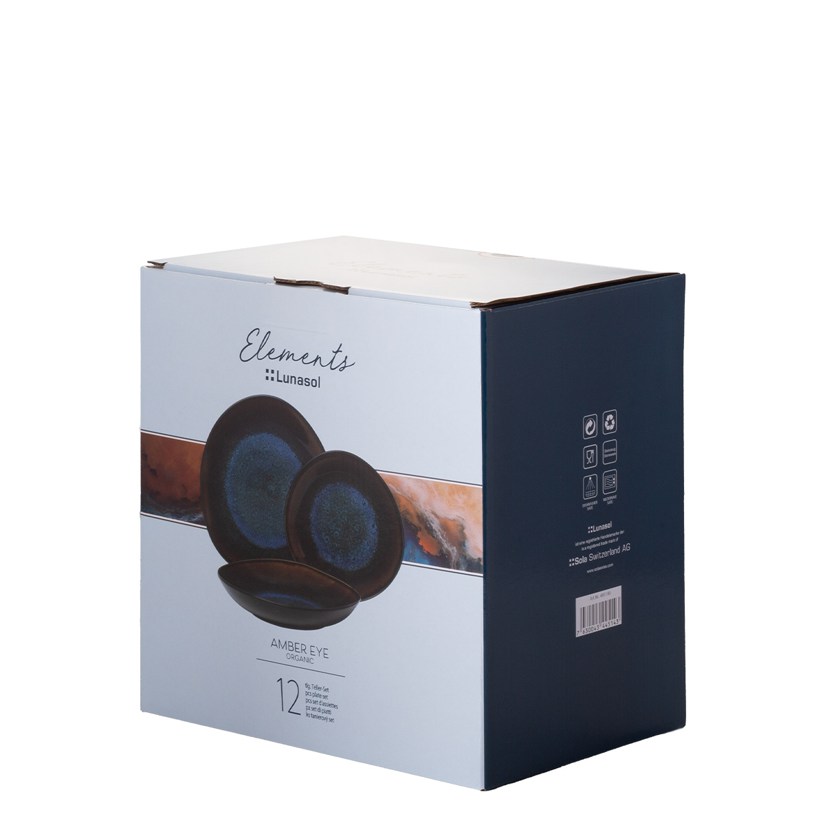 Tellerset 12-tlg. | Elements Amber Eye Organic