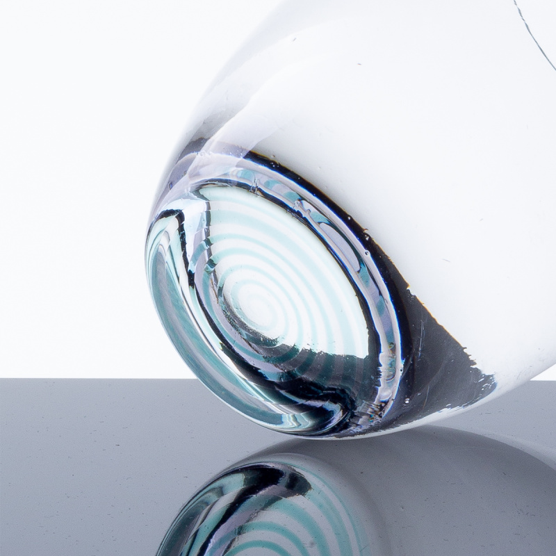Tumbler Glas 460 ml mit türkisfarbenem Boden | Optima Glas