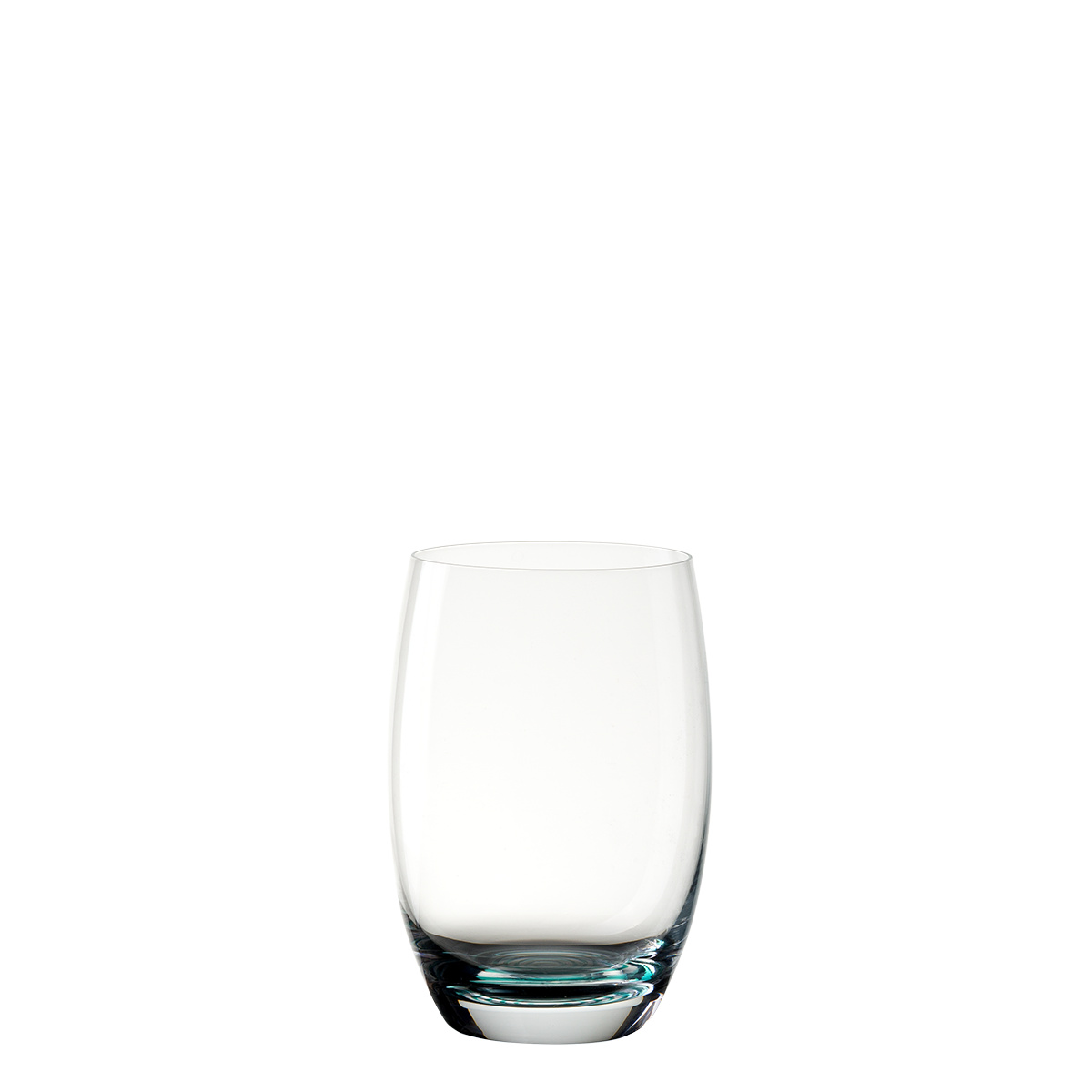 Tumbler Glas 460 ml mit türkisfarbenem Boden | Optima Glas
