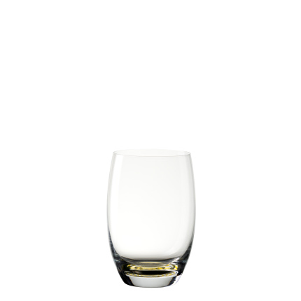 Tumbler-Glas 460 ml gelber Boden | Optima Glas