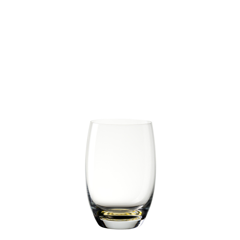 Tumbler-Glas 460 ml gelber Boden | Optima Glas