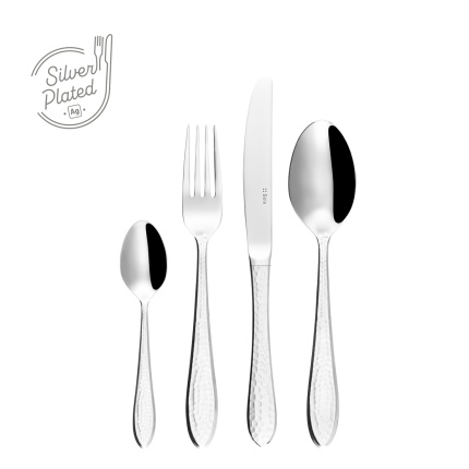 Versilbertes Dessertset 24-tlg. | Queen Sola