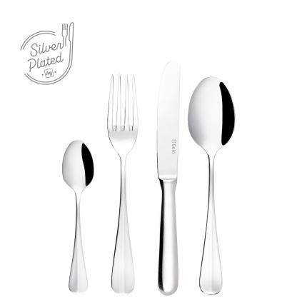 Versilbertes Dessertbesteck 24-tlg. | Baguette Sola