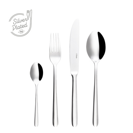 Versilbertes Dessertset 24-tlg. | Faro Sola