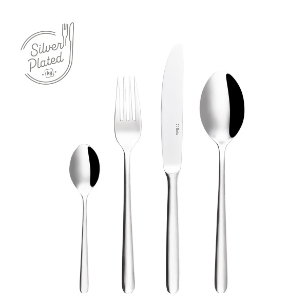 Versilbertes Dessertset 24-tlg. | Faro Sola