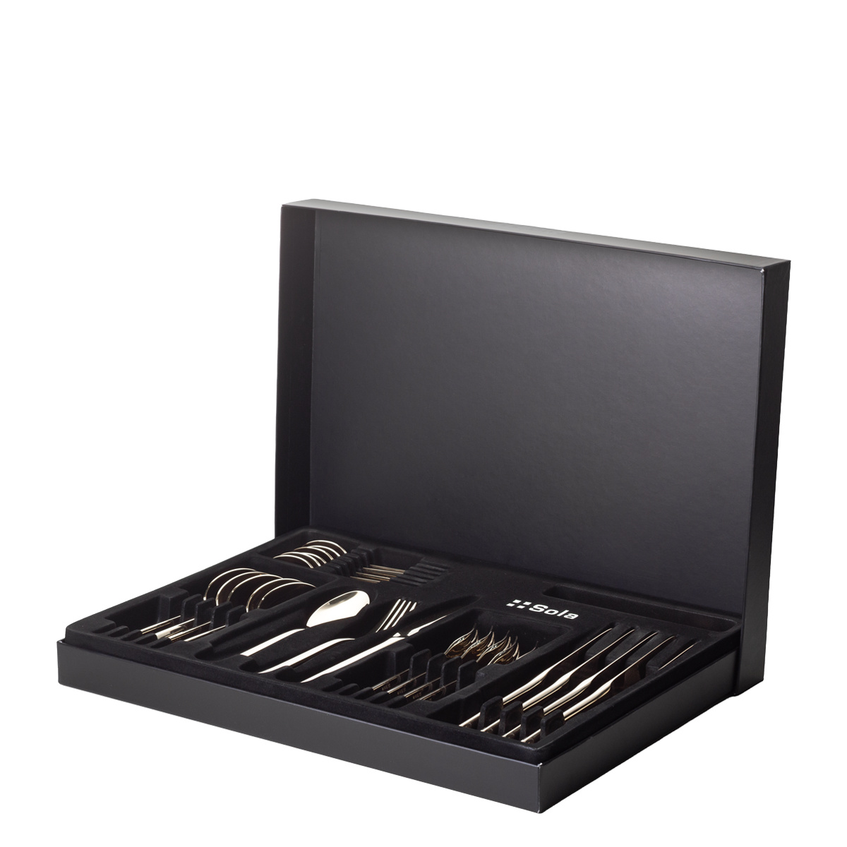 Versilbertes Dessertbesteck 24-tlg. | Baguette Sola