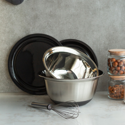 Rührschüssel-Set mit Deckel 4-tlg. – Basic Kitchen