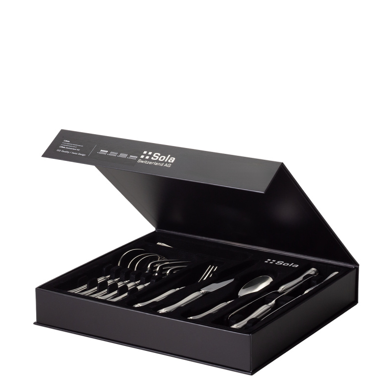 Besteckset 16-tlg. | Kreta Quarz Platinum Line