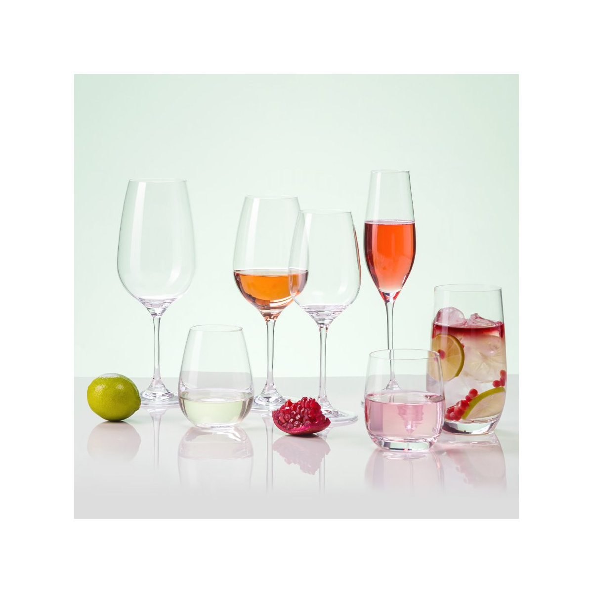 Champagner-Gläser 210 ml 6er-Set - Premium Glas Crystal