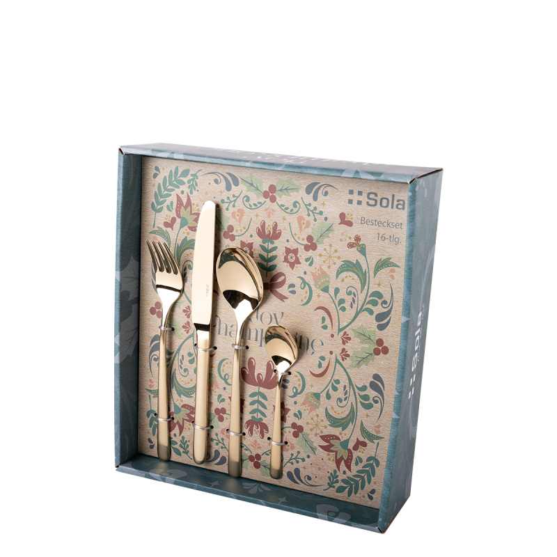 Besteckset 16-tlg. Joy champagne | Sola