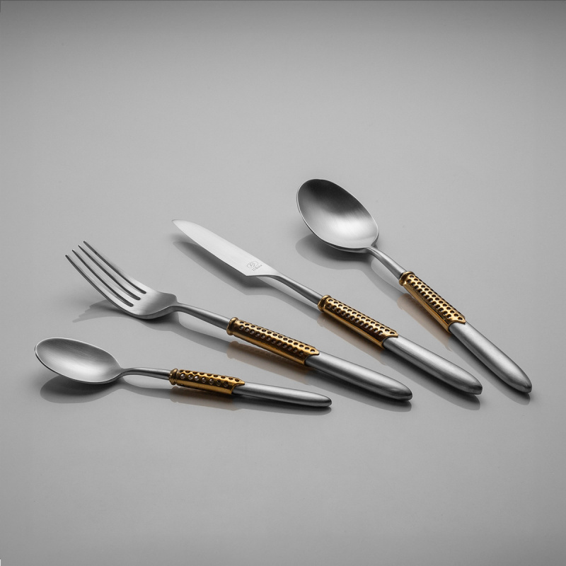 Besteckset 24-tlg. | Gaya Exeter Gold Sleeve