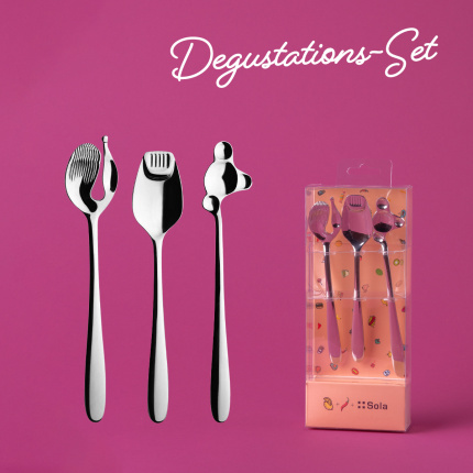 Degustier-Besteckset 3-tlg. - Alpha