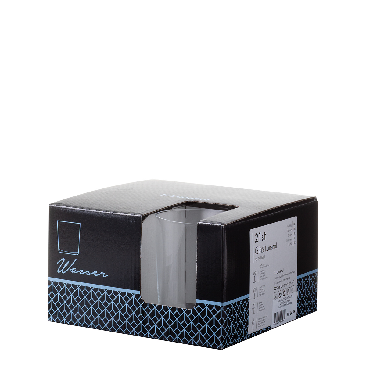 Tumbler Gläser 440 ml 4 Stk. - 21st Glas Lunasol