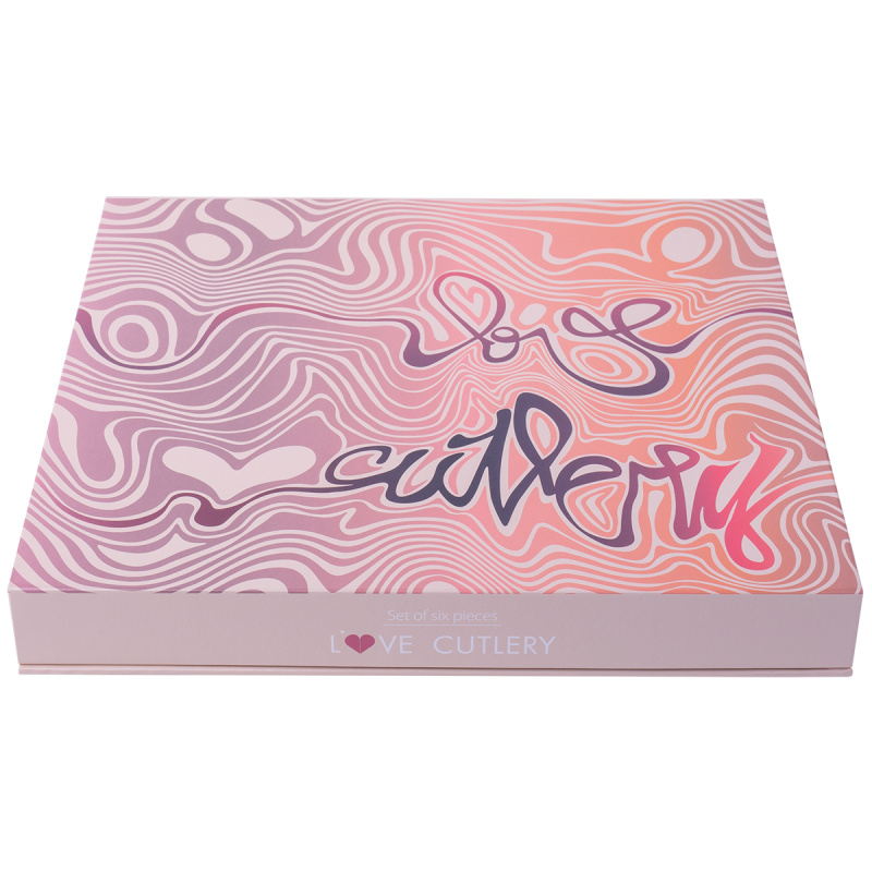 Geschenkset mit Herz 6-tlg. roségold — Love Cutlery