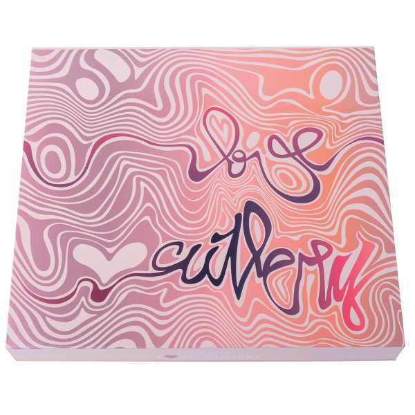 Geschenkset mit Herz 6-tlg. roségold — Love Cutlery