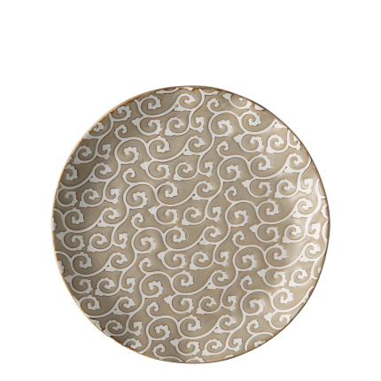 Flacher Teller Wavy 25 cm | Levante Pearl
