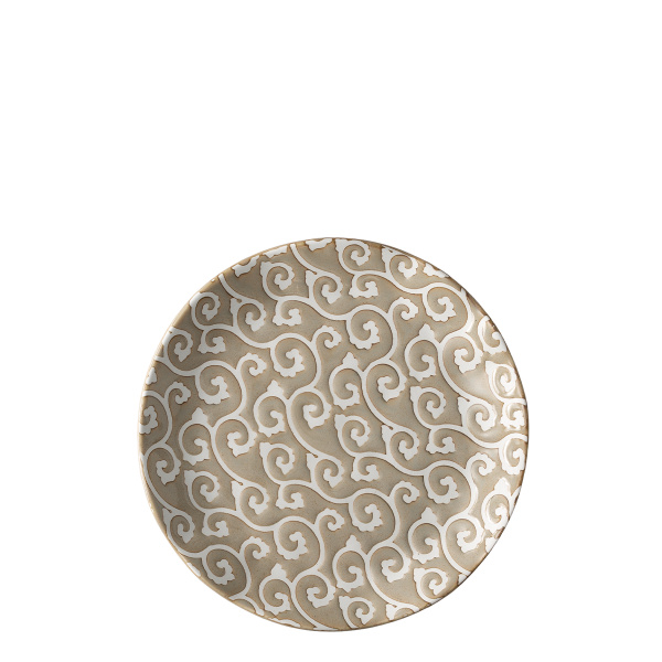 Flacher Teller Wavy 20,5 cm | Levante Pearl