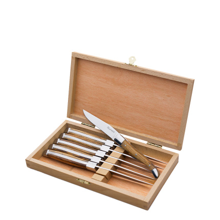 Steakmesser in Holzbox 6-tlg. Set - Basic
