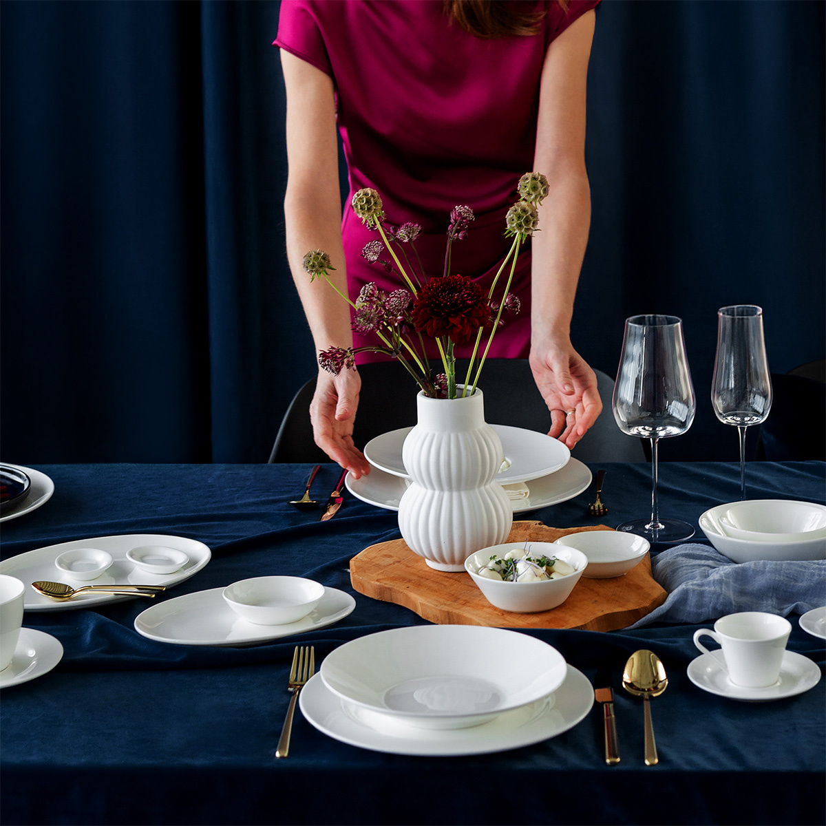Porzellan-Set 19-tlg. – Premium Platinum Line