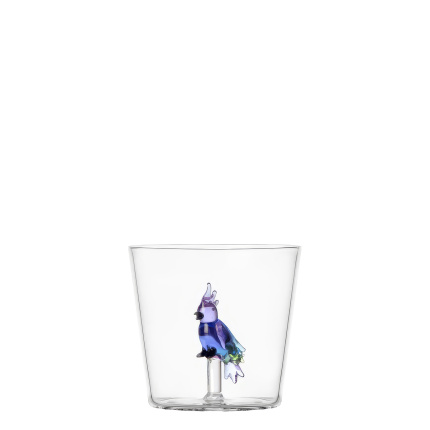 Glas mit blauem Kakadu | Ichendorf