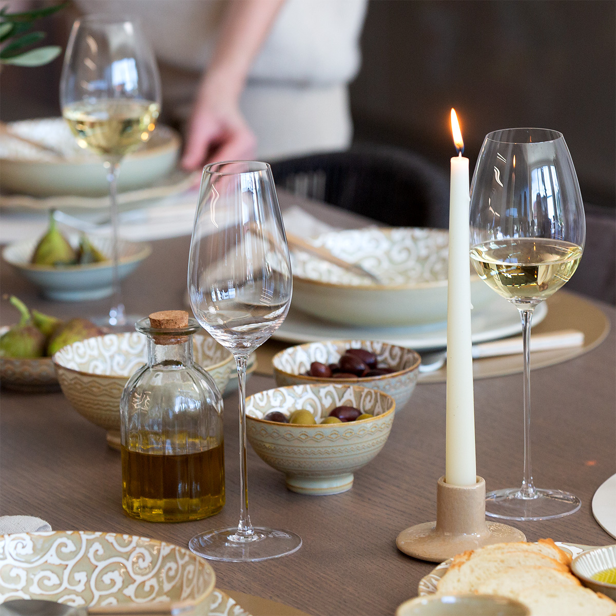 Champagnergläser 300 ml Set 2 Stk. - FLOW Glas Platinum Line