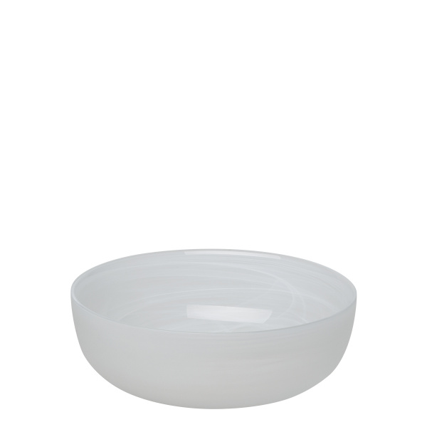 Bowl / Schale weiss 21 cm - Elements Glas